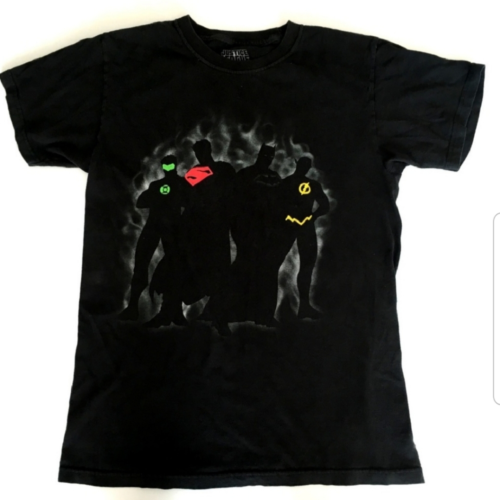 Justice League DC Comics T-Shirt (2XL) Black